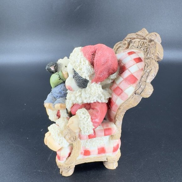 Mary's Moo Moos Christmas Cow Enesco I've Been Udderly Good This Year Figurine - Picture 9 of 9